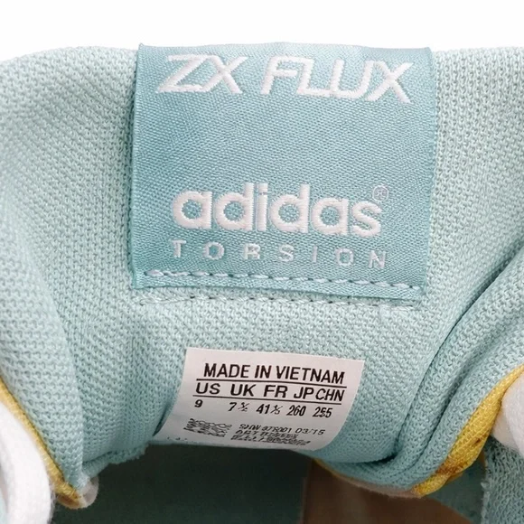 Adidas ZX Flux Torsion Sneakers- Multicolor Prism Gradient | Women’s SZ: 9 - Picture 4 of 6